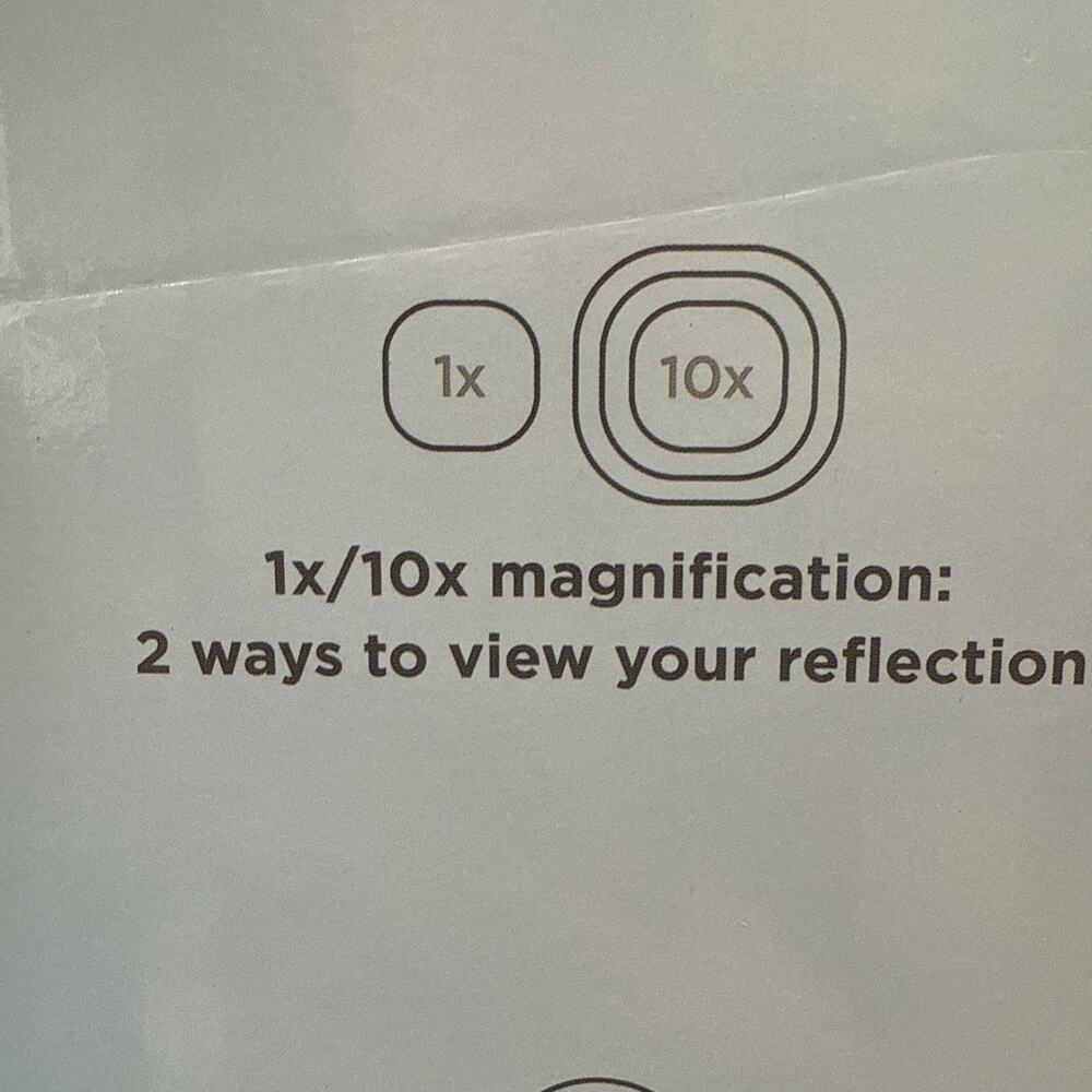 Conair Halo LED Rechargeable Double Sided Mirror 10x Magnification And Light new - Picture 3 of 6